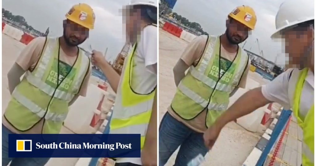 In Singapore, video of engineer hitting migrant worker stirs debate