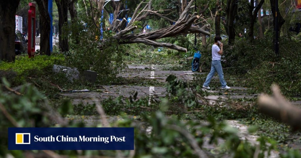 Super Typhoon Ragasa: workers in southern China move to restore communications to islands