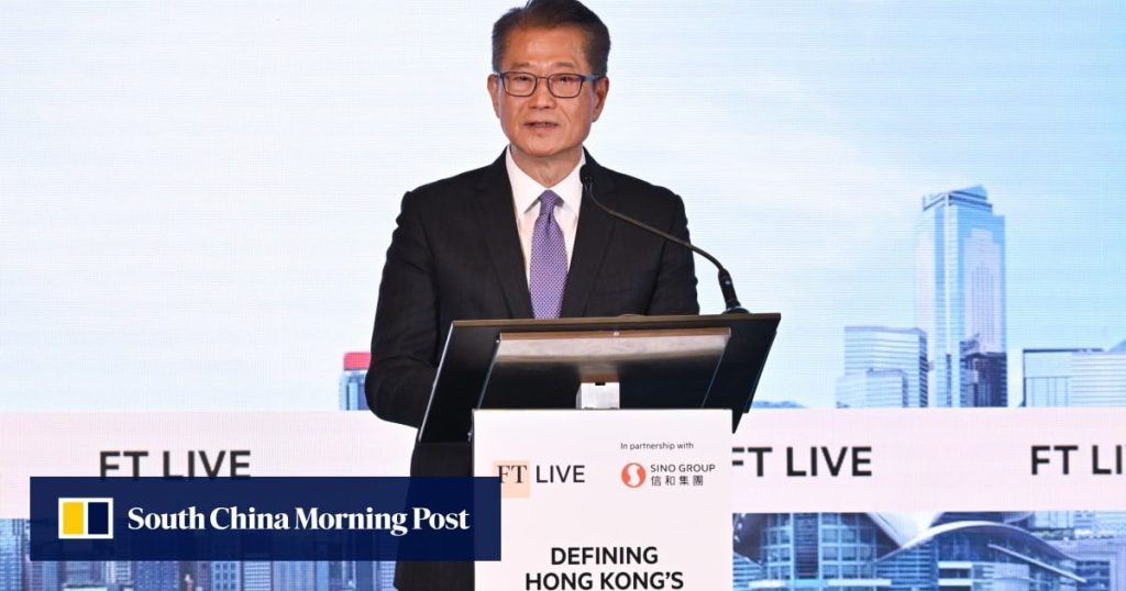 Hong Kong, Saudi Arabia set to launch US$1 billion fund, Paul Chan says