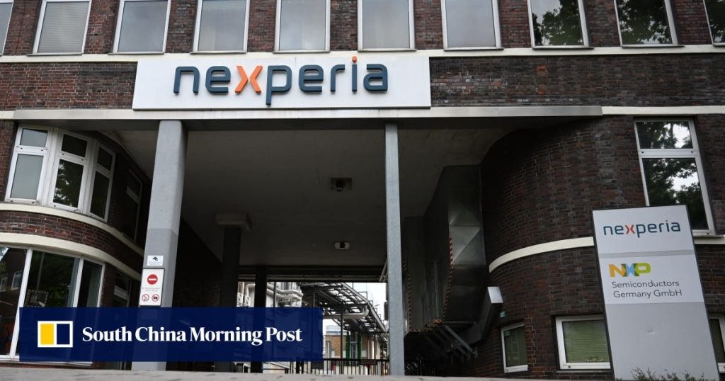 Nexperia crisis: Beijing agrees to talks with Dutch officials in China
