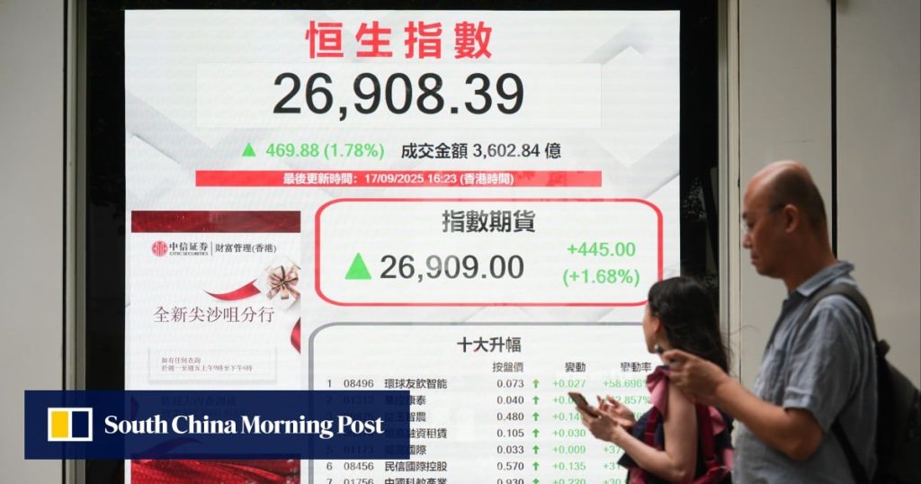 Hong Kong stocks reverse 4-day slide as Nvidia earnings lift sentiment