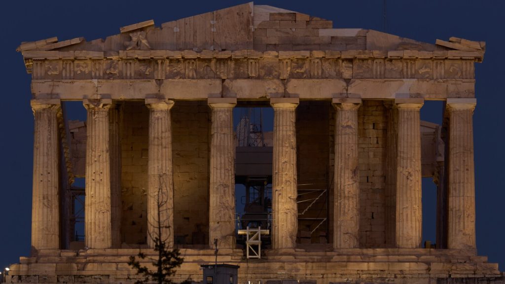 The Parthenon in Athens briefly shed its scaffolding. A look at its restoration