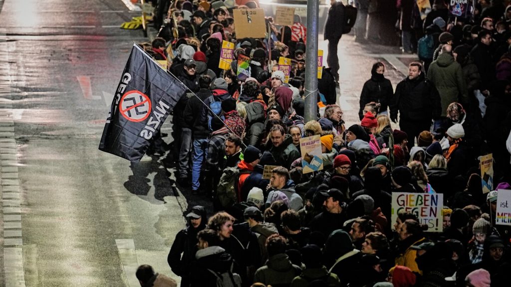 Thousands of protesters gather as German far-right party sets up new youth organization