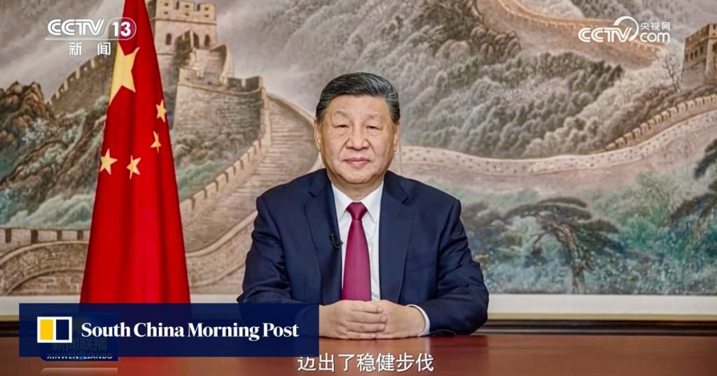In New Year’s speech, Xi urges growth and vows ‘unstoppable’ Taiwan reunification