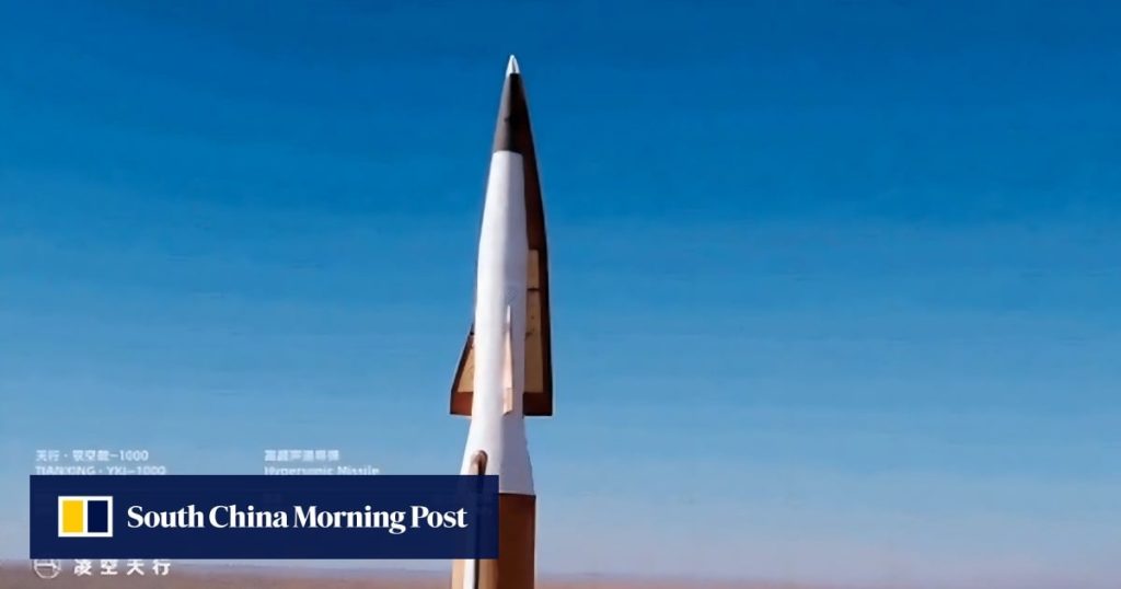China’s ‘dirt cheap’ hypersonic missiles could upend global defence markets: state media