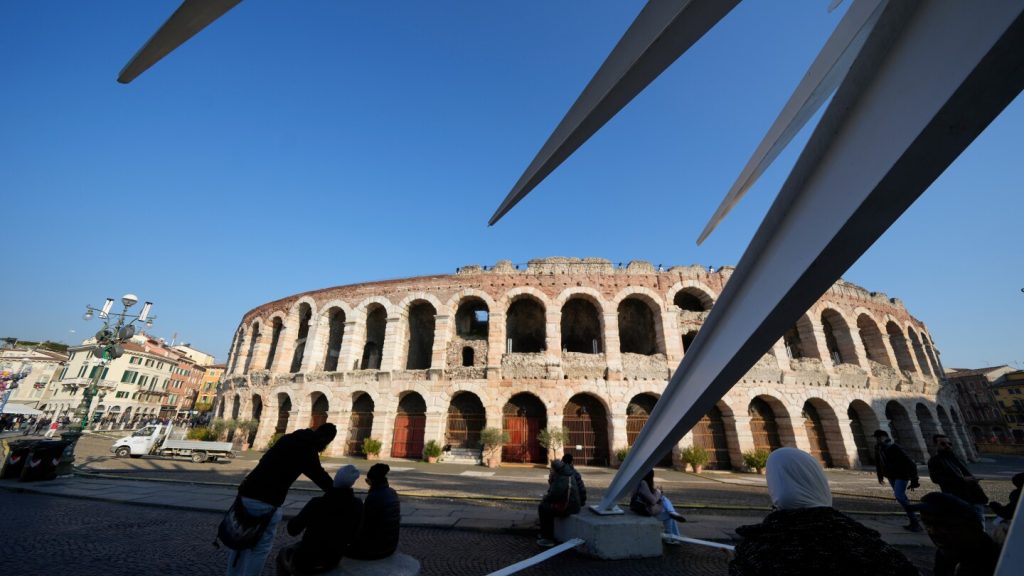 Verona’s ancient Roman arena gets a modern facelift for the 2026 Milan Cortina games