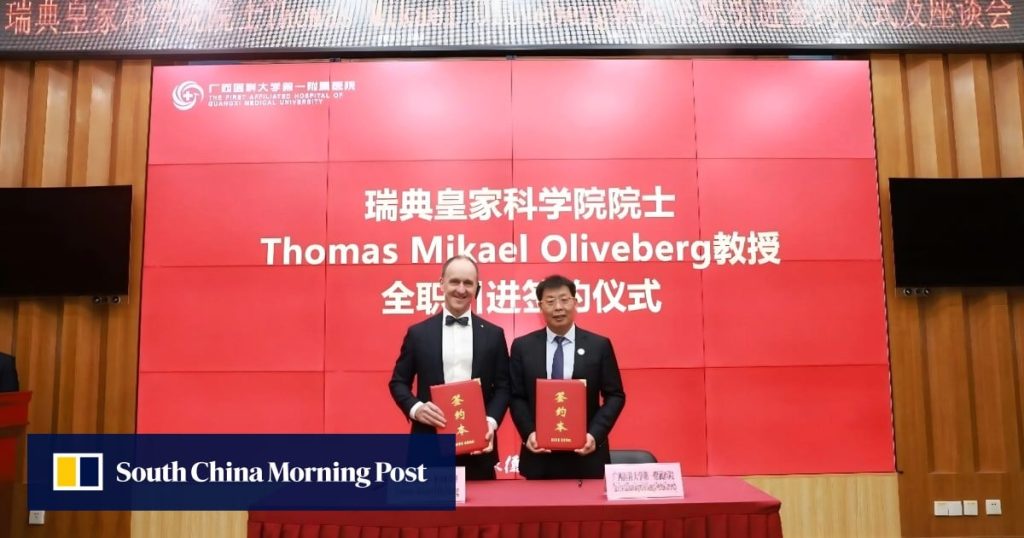 Nobel Prize jurist Thomas Mikael Oliveberg joins top medical school in southern China